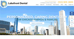 Desktop Screenshot of lakefrontdental.com